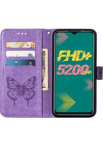 Infinix Hot 11 Açık Mor Için Kabartmalı Kılıf (Yurt Dışından)