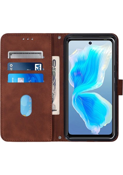 Tecno Camon 18 Kahverengi Için Crossbody Deri Kılıf (Yurt Dışından) modelleri