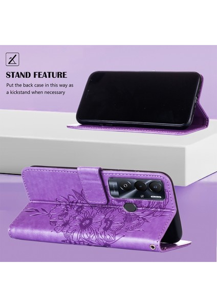 Tecno Pova Neo Koyu Mor Için Kabartmalı Kılıf (Yurt Dışından) fırsatları