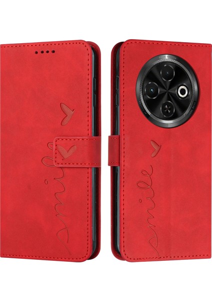 Tecno Spark 30C Kırmızı Için Skin Fe Pu Kılıf (Yurt Dışından)