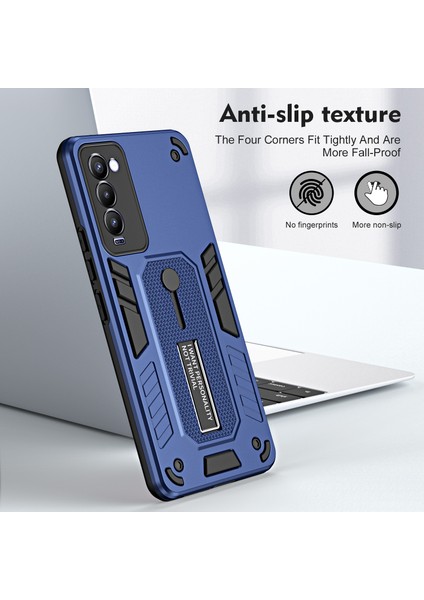Tecno Camon 18P Mavi Için Zırh Tutucu Telefon Kılıfı (Yurt Dışından) fiyatları