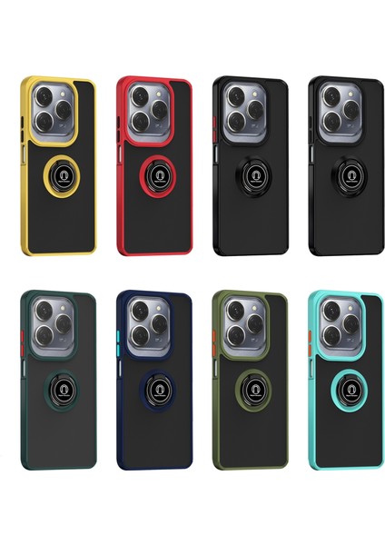 Infinix Hot 40 / Hot 40 Pro Koyu Yeşil Için Tpu+Pc Halkalı Telefon Kılıfı (Yurt Dışından) fiyatları