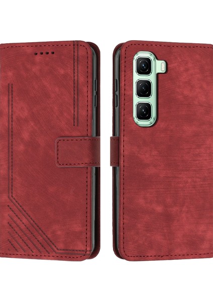 Infinix Hot 50 Pro+ 4g Kırmızı Için Skin Fe Pu Kılıf (Yurt Dışından)