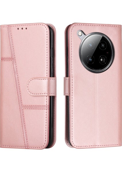 Infinix Zero 40 4g Pembe Deri Telefon Kılıfı (Yurt Dışından)