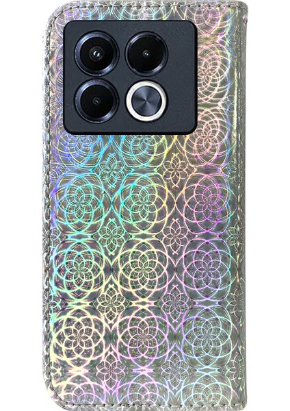 Infinix Note 40 5g Gümüş Için Renkli Deri Telefon Kılıfı (Yurt Dışından) fırsatları