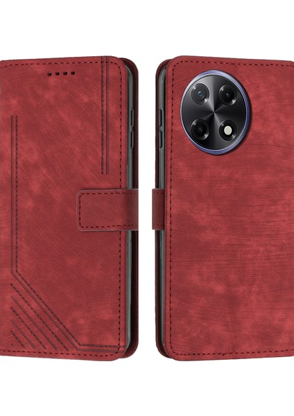 Tecno Camon 30S Kırmızı Için Skin Fe Pu Kılıf (Yurt Dışından)