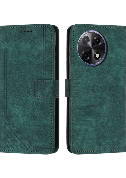 Tecno Camon 30S Yeşil Için Skin Fe Pu Kılıf (Yurt Dışından)