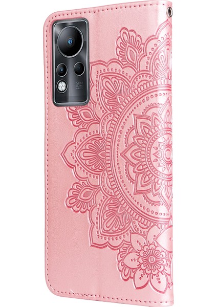 Infinix Note 11 Için Deri Kılıf Pembe Altın (Yurt Dışından) modelleri
