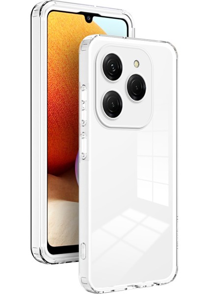 Tecno Spark 20 Pro Beyaz Için Tpu + Pc Telefon Kılıfı (Yurt Dışından)