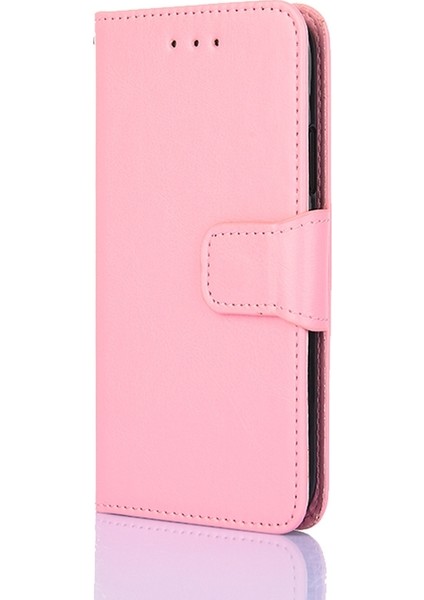 Infinix Hot 8 / Hot 8 / Tecno Camon 12 Pembe Için Deri Kılıf (Yurt Dışından)