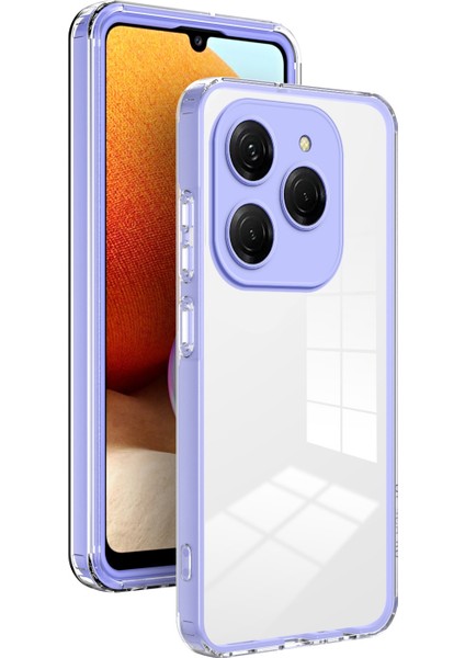 Tecno Spark 20 Pro Mor Için Tpu + Pc Telefon Kılıfı (Yurt Dışından)