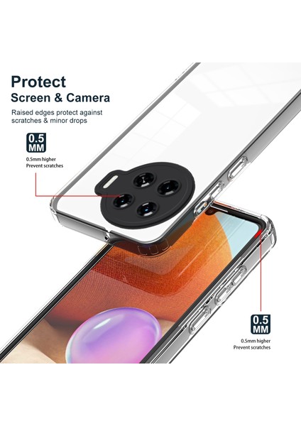 Tecno Spark 20 Pro+ Için Tpu + Pc Telefon Kılıfı Siyah (Yurt Dışından)