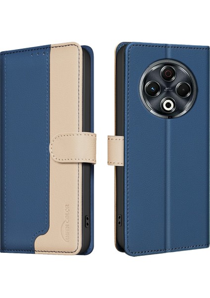 Tecno Spark 30 4g Mavi Için Rfıd Deri Kılıf (Yurt Dışından)