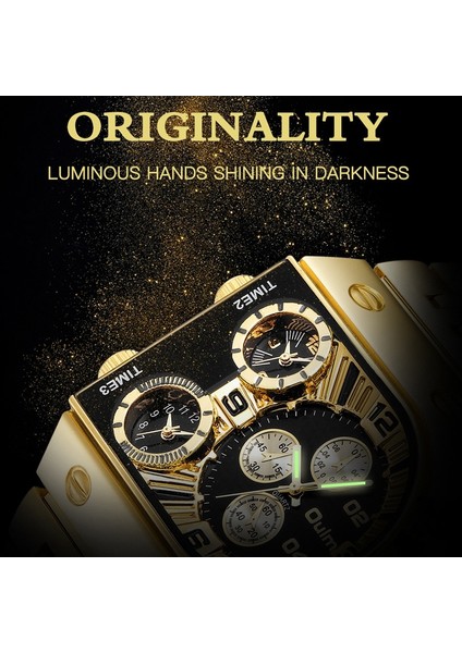 Oulm 9315 Erkek Saat Ste Kayış Quartz Saat 9315 Siyah Siyah Siyah (Yurt Dışından) fiyatları