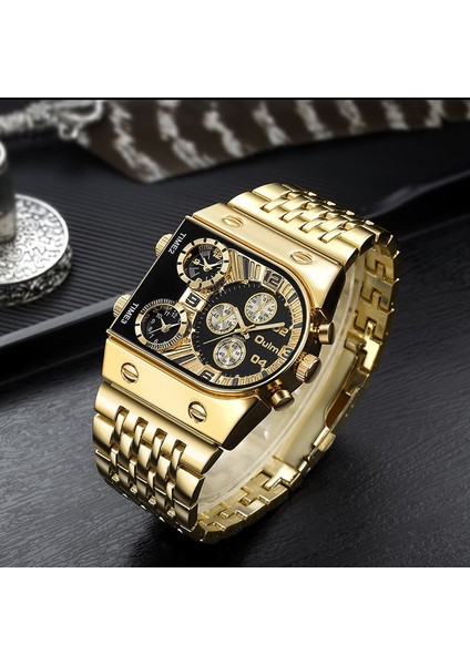 Oulm 9315 Erkek Saat Ste Kayış Quartz Saat 9315 Siyah Siyah Siyah (Yurt Dışından) modelleri