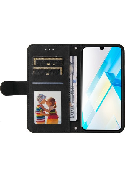 Infinix Note 12 / G96 Siyah Için Skin Fe Deri Kılıf (Yurt Dışından)