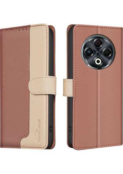 Tecno Spark 30 4g Kahverengi Için Rfıd Deri Kılıf (Yurt Dışından)