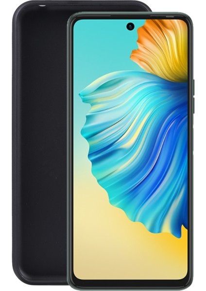 Tecno Camon 17P Mat Siyah Için Tpu Telefon Kılıfı (Yurt Dışından)
