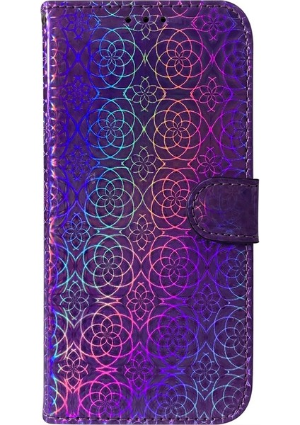 Tecno Spark Go 1 / Pop 9 Pro Mor Için Renkli Pu Kılıf (Yurt Dışından)
