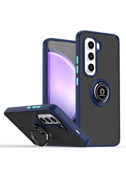 Infinix Hot 50 Pro 4g Kraliyet Mavisi Için Halkalı Tpu+Pc Telefon Kılıfı (Yurt Dışından)