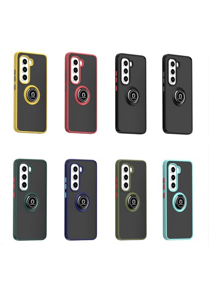 Infinix Hot 50 Pro 4g Kraliyet Mavisi Için Halkalı Tpu+Pc Telefon Kılıfı (Yurt Dışından)