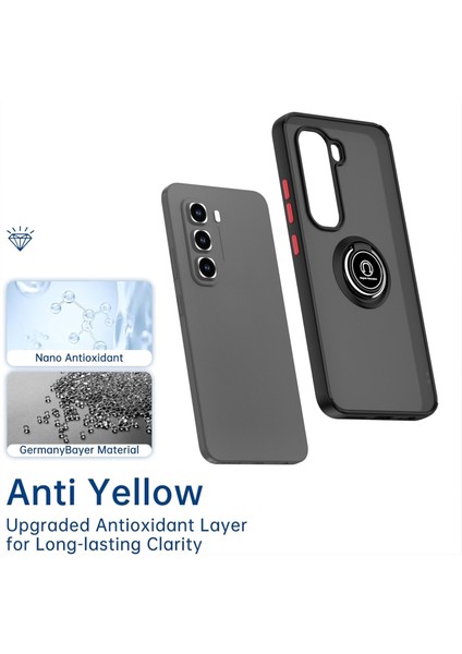 Infinix Hot 50 Pro 4g Kraliyet Mavisi Için Halkalı Tpu+Pc Telefon Kılıfı (Yurt Dışından)
