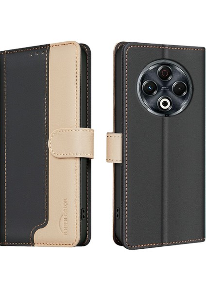 Tecno Spark 30 4g Siyah Için Rfıd Deri Kılıf (Yurt Dışından)