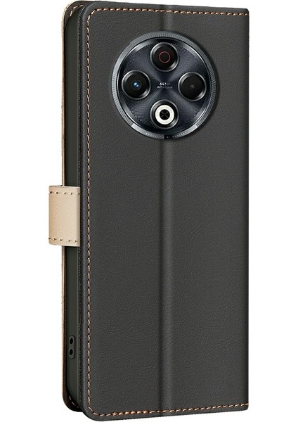 Tecno Spark 30 4g Siyah Için Rfıd Deri Kılıf (Yurt Dışından)