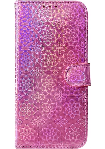 Tecno Spark Go 1 / Pop 9 Pro Pembe Için Renkli Pu Kılıf (Yurt Dışından)