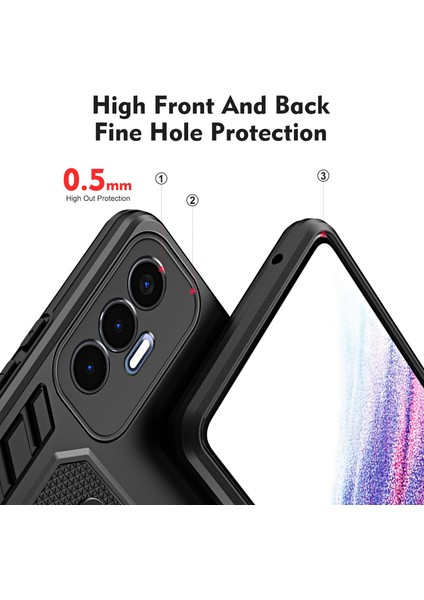 Tecno Pova 3 Siyah Için Zırh Tutucu Telefon Kılıfı (Yurt Dışından) fırsatları