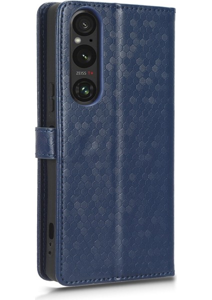 Sony Xperia Için Dot Doku Deri Kılıfı 1 V Mavi (Yurt Dışından)