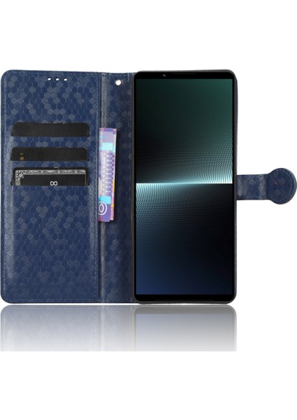 Sony Xperia Için Dot Doku Deri Kılıfı 1 V Mavi (Yurt Dışından)
