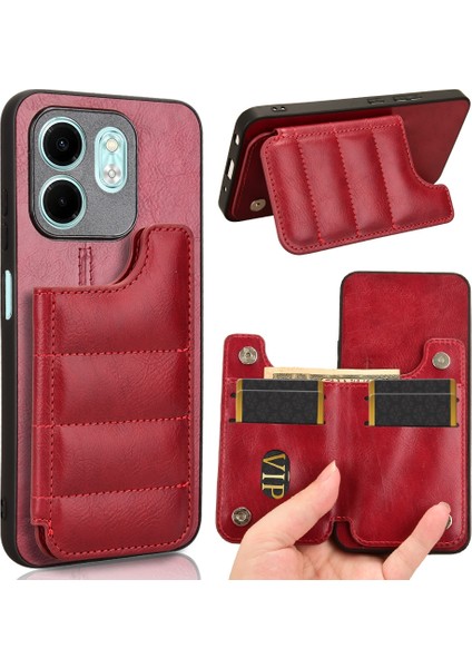 Infinix Hot 50I / Smart 9 Kırmızı Için Pc+Pu+Tpu Kılıf (Yurt Dışından)