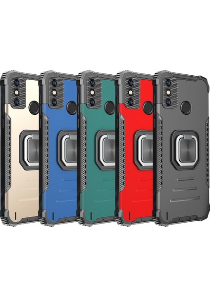 Tecno Spark 6 Için Alüminyum Alaşımlı + Tpu Kılıf Yeşil (Yurt Dışından)