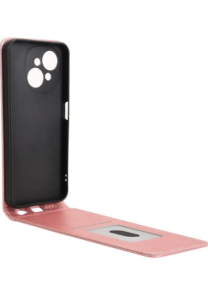 Tecno Spark Go 1 / Pop 9 4g Pembe Altın Için Dikey Döner Kılıf (Yurt Dışından)