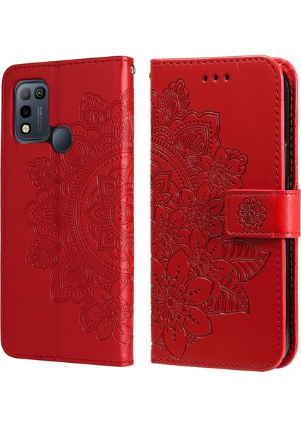 Infinix Hot 10 Play Kırmızı Için Pu Kılıf (Yurt Dışından)