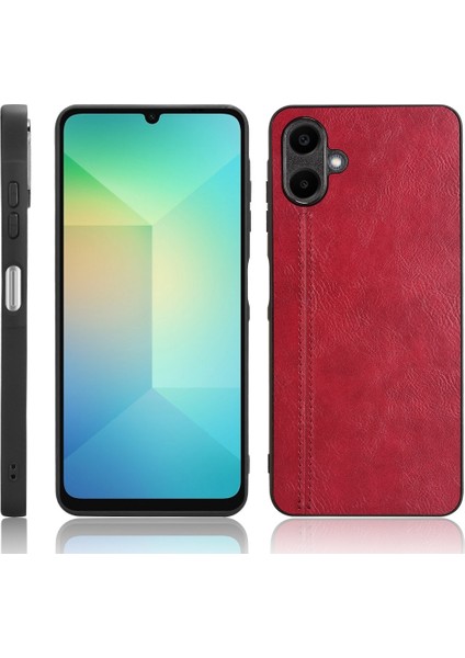 Samsung Galaxy A06 4g Kırmızı Inek Desenli Telefon Kılıfı (Yurt Dışından)