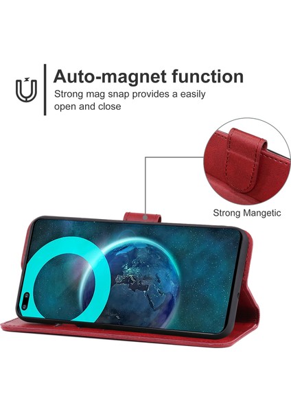 Infinix Zero 8i Kırmızı Deri Telefon Kılıfı (Yurt Dışından) fırsatları