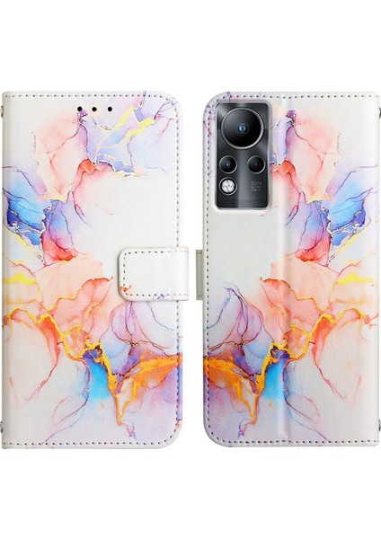 Infinix Zero x / Zero x Pro Galaxy Mermer Beyaz LS004 Için Mermer Kılıf (Yurt Dışından)