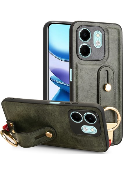 Infinix Hot 50I X6531 Yeşil Için Bileklik Pu Kılıf (Yurt Dışından)