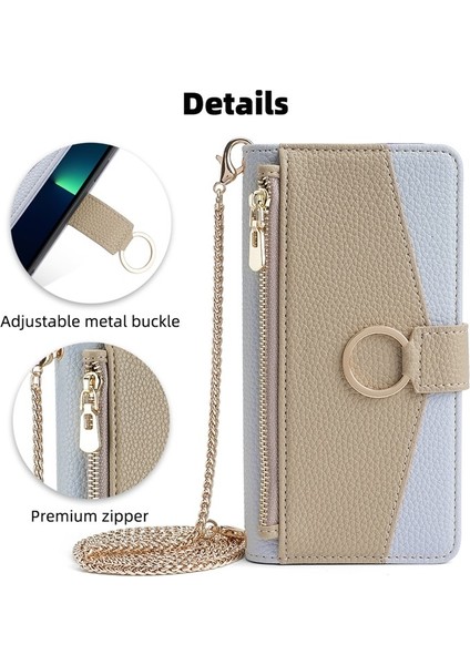Tecno Camon 30 Premier 5g Mavi Için Crossbody Deri Telefon Kılıfı (Yurt Dışından) fiyatları