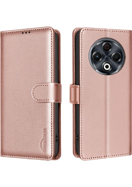 Tecno Spark 30 4g Altın Için Litchi Pu Kılıf (Yurt Dışından)