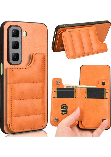 Infinix Hot 50 4g Turuncu Için Pc+Pu+Tpu Kılıf (Yurt Dışından)