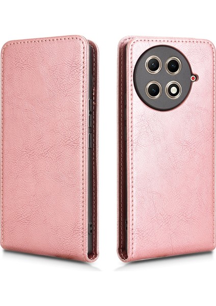Tecno Camon 30S 4g / Camon 30S Pro 4g Pembe Altın Için Dikey Döner Kılıf (Yurt Dışından)
