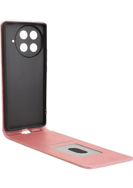 Tecno Camon 30S 4g / Camon 30S Pro 4g Pembe Altın Için Dikey Döner Kılıf (Yurt Dışından)