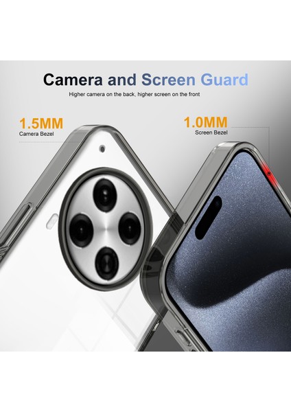 Tecno Camon 30 Premier Siyah Için Akrilik+Tpu Kılıf (Yurt Dışından)