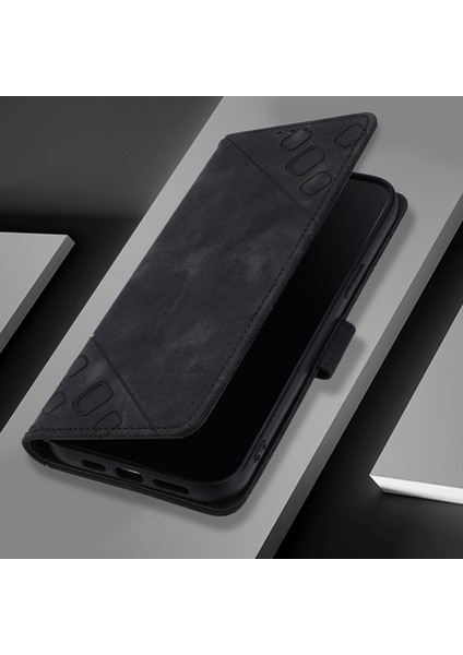 Infinix Hot 50 Pro+ 4g Siyah Için Kabartmalı Pu Kılıf (Yurt Dışından)