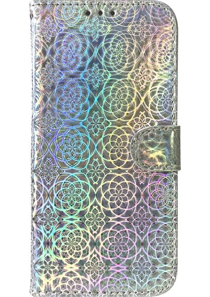 Tecno Pova 6 Neo Gümüş Için Renkli Pu Kılıf (Yurt Dışından)