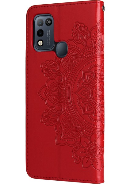 Infinix Hot 10 Play Kırmızı Için Pu Kılıf (Yurt Dışından)
