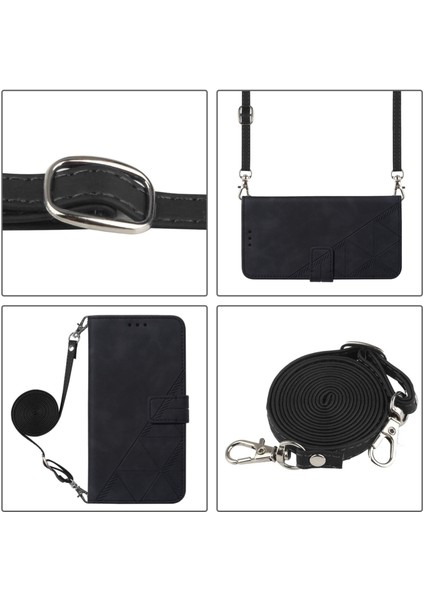 Samsung Galaxy S24 Fe 5g Şarap Kırmızısı Için Crossbody Deri Kılıf (Yurt Dışından)